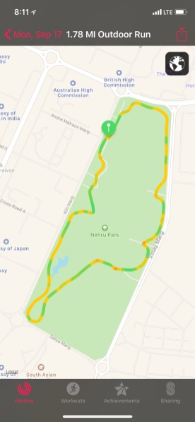 The Nehru Park Trail